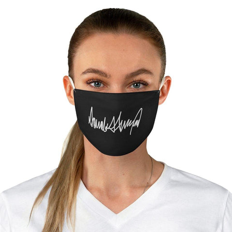Donald Trump Autograph Fabric Face Mask - Trump Save America Store 2024