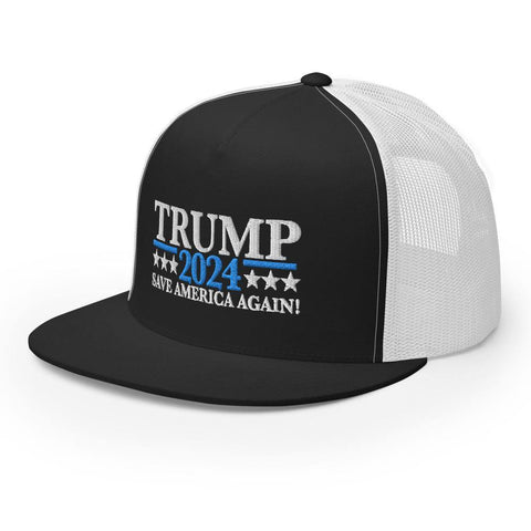 Trump 2024 Save America Again Trucker Cap - Trump Save America Store 2024