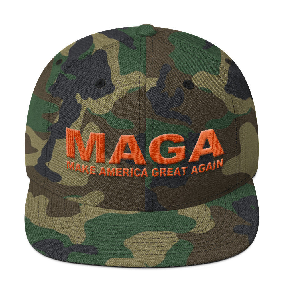 Make America Great Again Camouflage Snapback Cap - Miss Deplorable