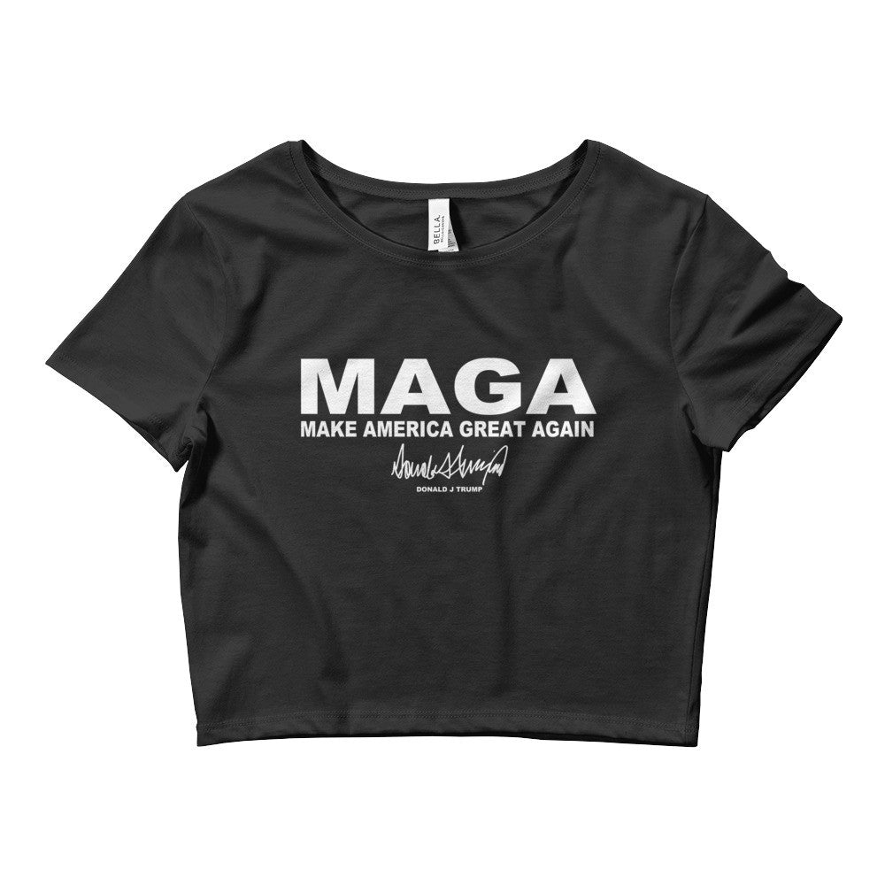 Make America Great Again "MAGA" Trump Women's Crop Tee – Miss Deplorable