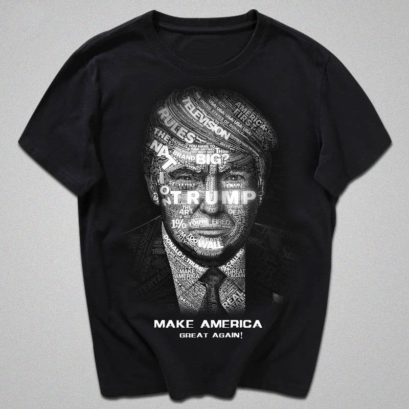 Donald Trump Black & White Mens T Shirt - Miss Deplorable