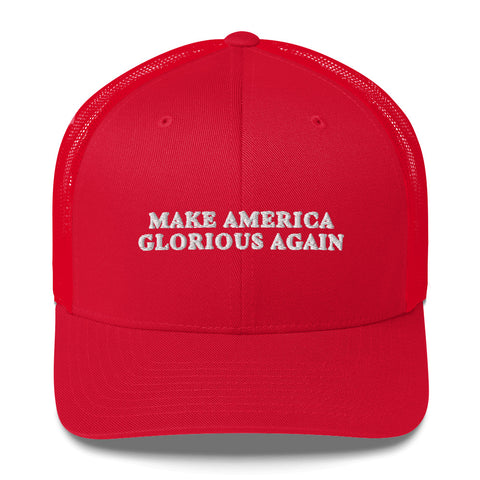 Make America Glorious Again Hat Trump 2024 Trucker Cap