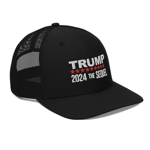 Trump 2024 The Sequel Two Tone Trucker Cap - Trump Save America Store 2024