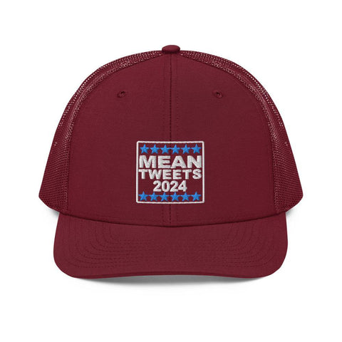 Mean Tweets Trump 2024 Trucker Cap - Trump Save America Store 2024