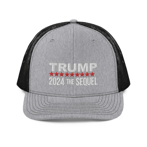 Trump 2024 The Sequel Two Tone Trucker Cap - Trump Save America Store 2024