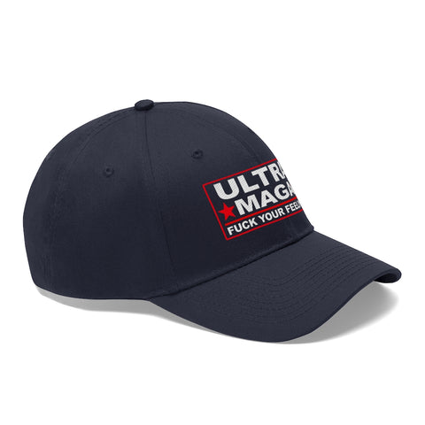 Ultra MAGA Hat, F Your Feelings Cap, Anti Biden Trump 2024 Embroidered Navy Hat
