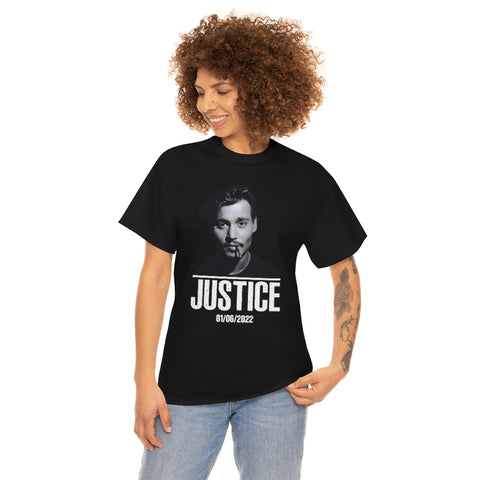 Johnny Depp Justice Shirt, Verdict Souvenir Date Tee (S-5XL)