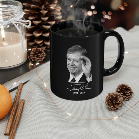 Jimmy Carter Mug 39th President Commemorative 11oz Black Mug