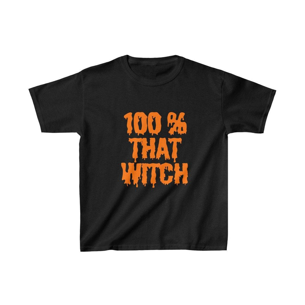 100% That Witch Girls T-Shirt - Halloween Tees - Trick Or Treat Shirts - Trump Save America Store 2024