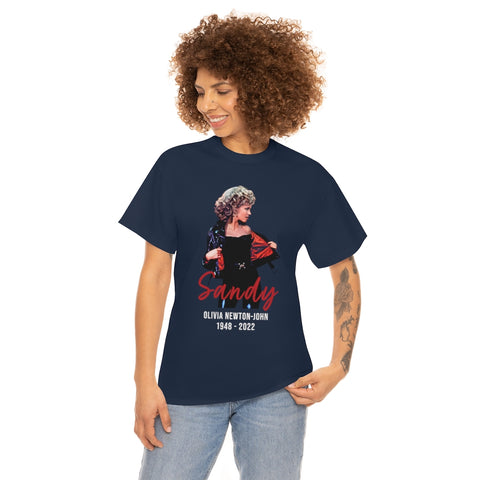 Olivia Newton-John Shirt, RIP Sandy Olivia Newton John Unisex (S-5XL) Tee