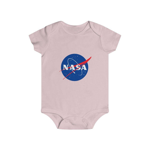 NASA Logo Infant Rip Snap Tee - Space Tees - NASA Space Distressed Shirts - Infants NASA Onesies - Trump Save America Store 2024