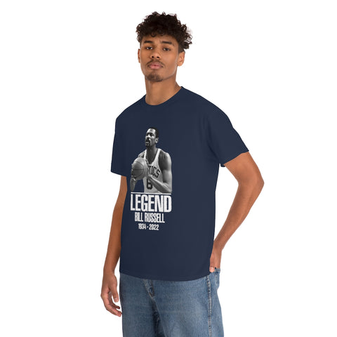 Bill Russell Shirt, Legend (S - 5XL) Short Sleeve Tee