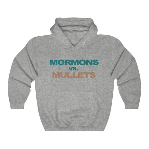 Mormons vs Mullets Hoodie Classic Hooded Sweatshirt - Trump Save America Store 2024