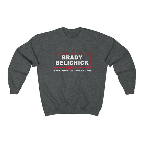 Brady Belichick 2019 Make America Great Again Crewneck Sweatshirt - Trump Save America Store 2024