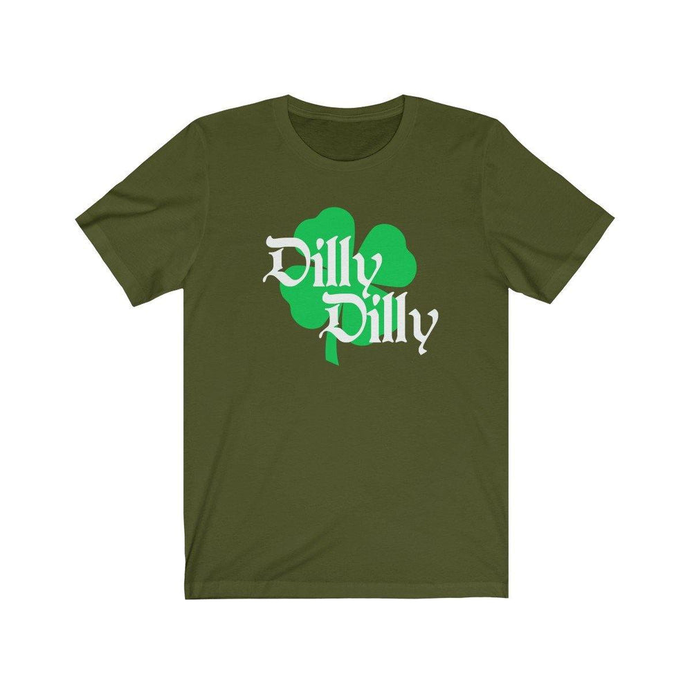 ST. Patricks Day Dilly Dilly Clover Funny Beer Drinking Mens Green T Shirt - Trump Save America Store 2024