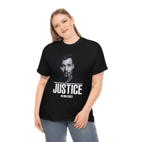 Johnny Depp Justice Shirt, Verdict Souvenir Date Tee (S-5XL)