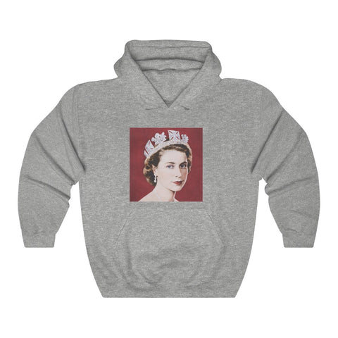 Her Majesty the Queen Elizabeth II Hoodie, Queen Retro Hooded Sweatshirt