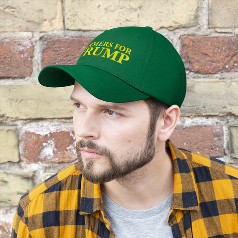 Trump Green Hat, Farmers For Trump Embroidered Cap