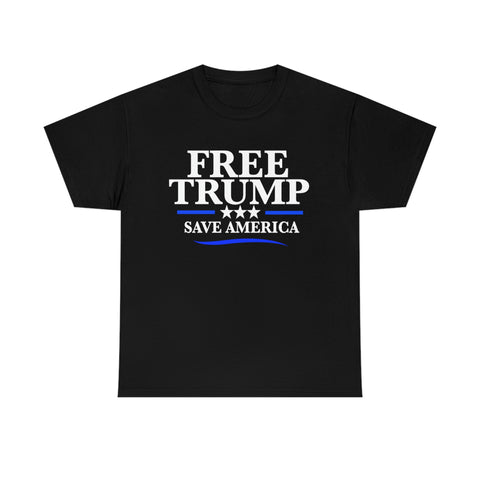 Free Donald Trump T Shirt Save America S - 5XL Tee