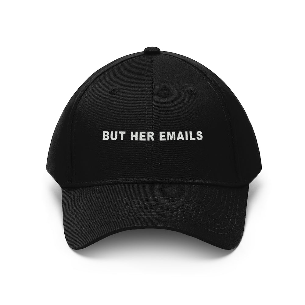 But Her Emails Hat,  Embroidered Hillary Clinton Cap