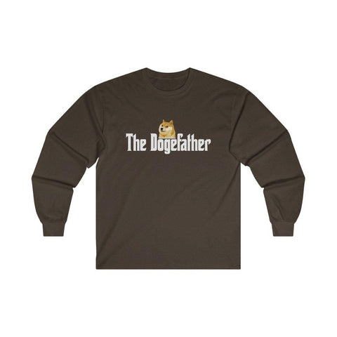 The Dogefather T Shirt - Dogecoin Tee S - 5XL Long Sleeve T-Shirt - Trump Save America Store 2024