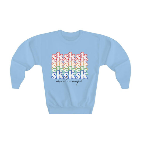 SKSKSK AND I OOP Kids Shirt - VSCO Girl Short Sleeve Tee SKSKSK Youth Crewneck Sweatshirt - Trump Save America Store 2024