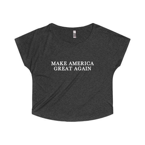 Donald Trump Classic Make America Great Again Women's Tri-Blend Dolman - Trump Save America Store 2024