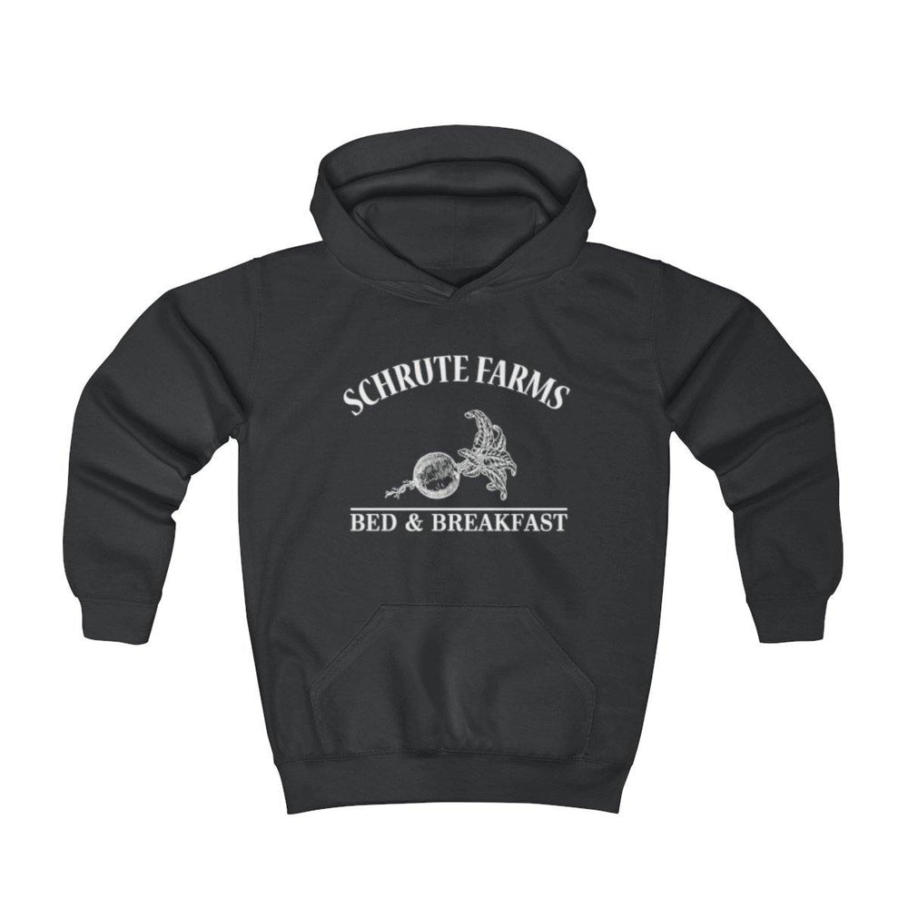 Schrute Farms Youth Hoodie - Beets Bed And Breakfast Kids Hoodie - Trump Save America Store 2024