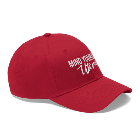 Pro Choice Hat, Pro Abortion Cap, Mind Your Own Uterus Embroidered hat