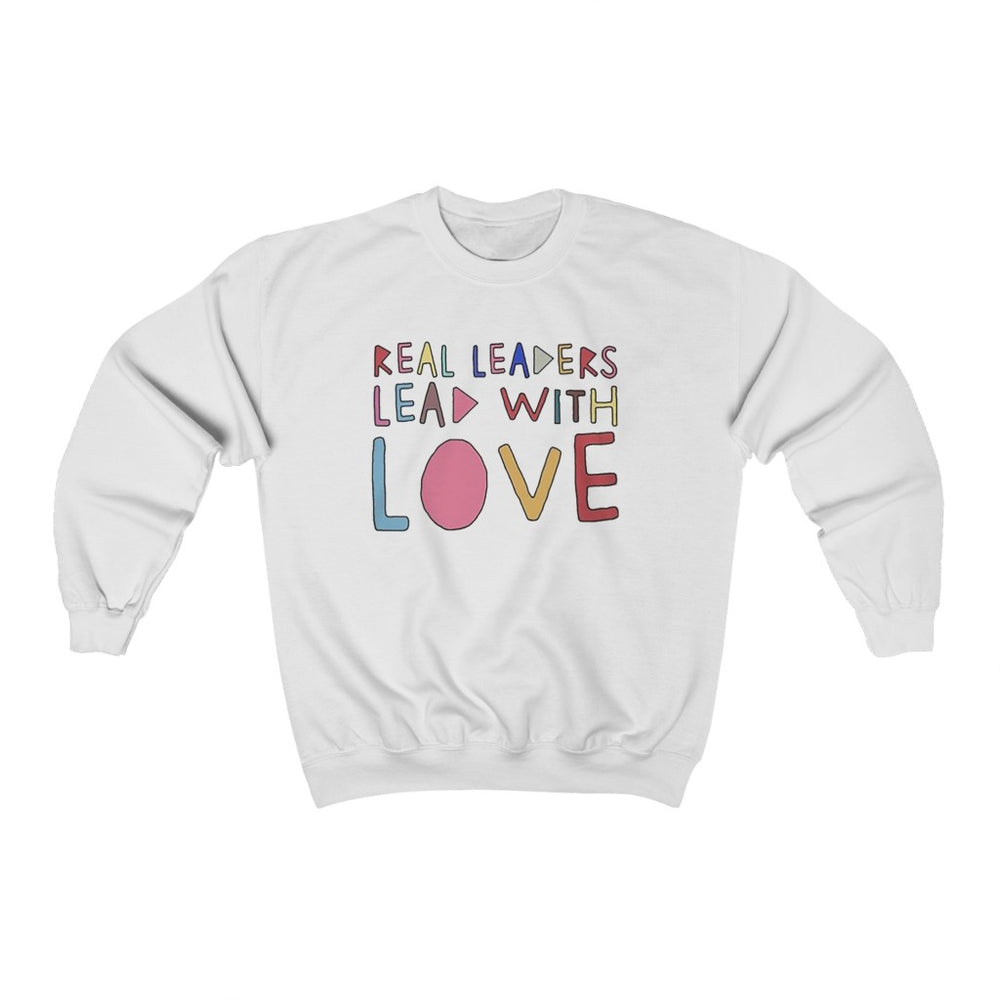 Real Leaders Lead With Love Shirt, Kamala Harris Sweatshirt