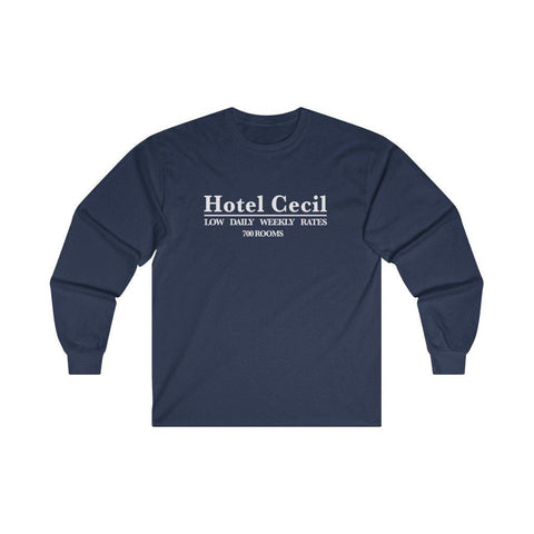 Hotel Cecil Shirt - Long Sleeve T-Shirt - Trump Save America Store 2024