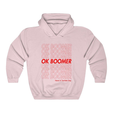 OK Boomer Hoodie - Have A Terrible Day Shirt - Okay Boomer Hooded Sweatshirt - Trump Save America Store 2024