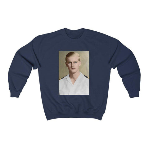 Young Prince Philip Shirt | Duke of Edinburgh Crewneck Sweatshirt - Trump Save America Store 2024