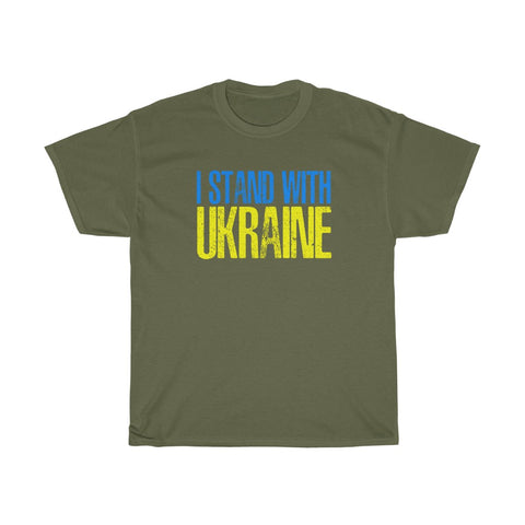 I Stand With Ukraine T Shirt Ukrainian Distressed T-Shirt