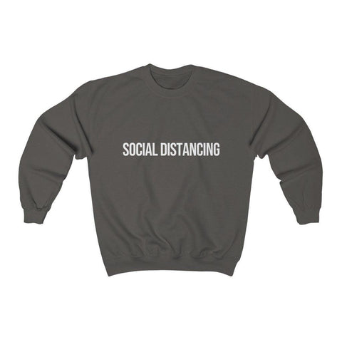 Social Distancing Sweatshirt - Social Distancing Shirt - Mens Womens Crewneck Sweatshirt - Trump Save America Store 2024