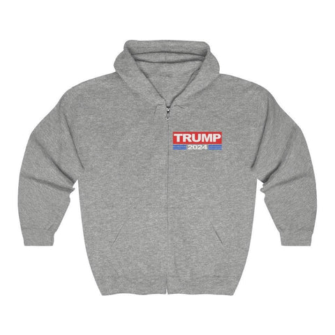 Donald Trump 2024 Hoodie Full Zip Hooded Sweatshirt - Trump Save America Store 2024