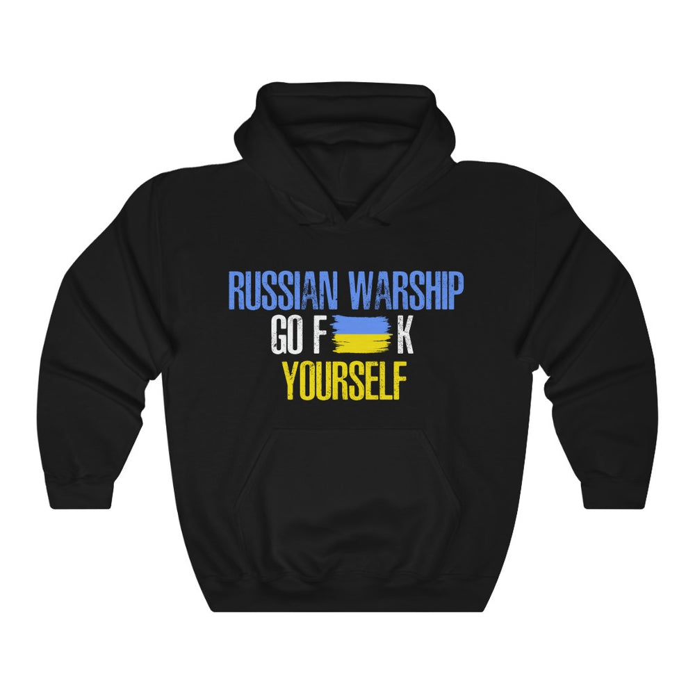 Russian Warship Go F Yourself Hoodie, Ukraine Flag Ukrainian Flag Hooded Sweatshirt