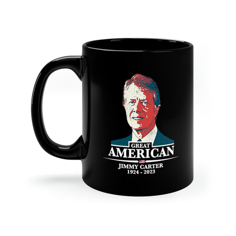 Jimmy Carter Mug, Great American 11oz Black Mug