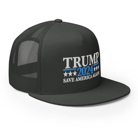 Trump 2024 Save America Again Trucker Cap - Trump Save America Store 2024