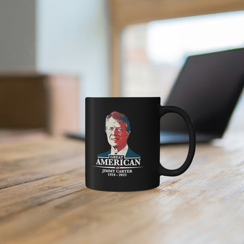 Jimmy Carter Mug, Great American 11oz Black Mug