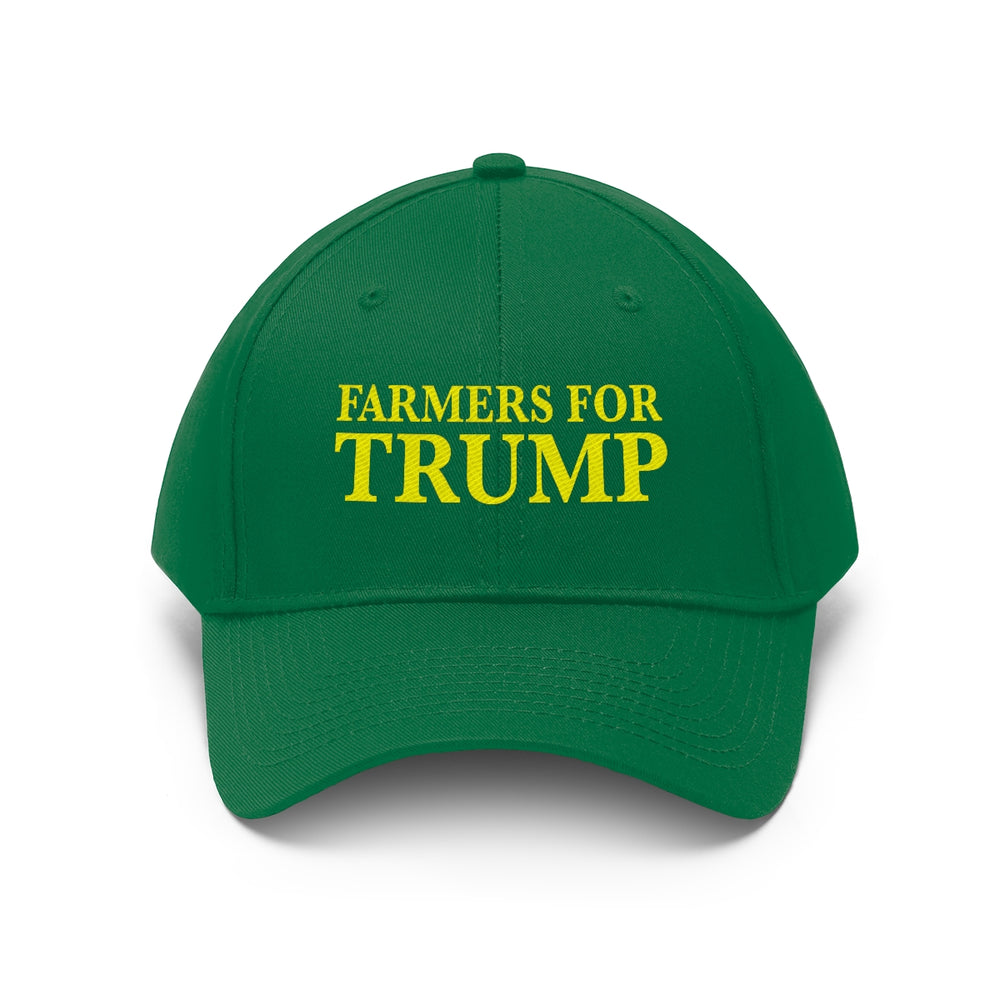 Trump Green Hat, Farmers For Trump Embroidered Cap