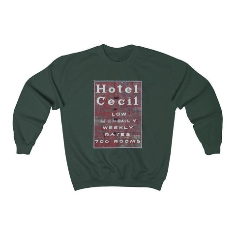 Hotel Cecil Shirt - Crewneck Sweatshirt - Trump Save America Store 2024