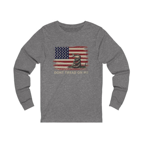 Dont Tread On Me Shirt - Gadsden Flag Tee - Chris Pratt Long Sleeve T-Shirt - Trump Save America Store 2024