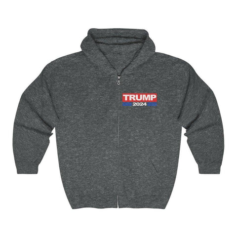 Donald Trump 2024 Hoodie Full Zip Hooded Sweatshirt - Trump Save America Store 2024