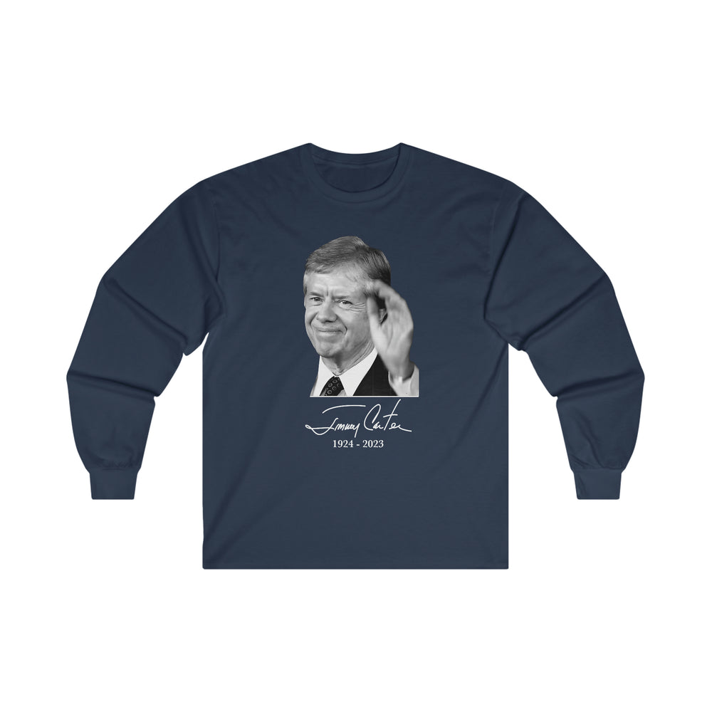 Jimmy Carter T Shirt 39th President Commemorative (S - 3XL) Long Sleeve Tee