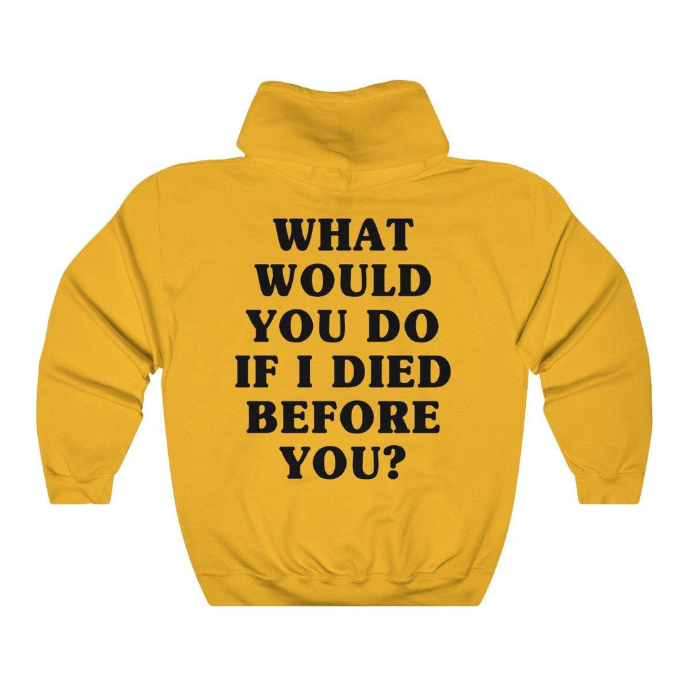 What would you do if I Died Before You Hoodie - Trump Save America Store 2024