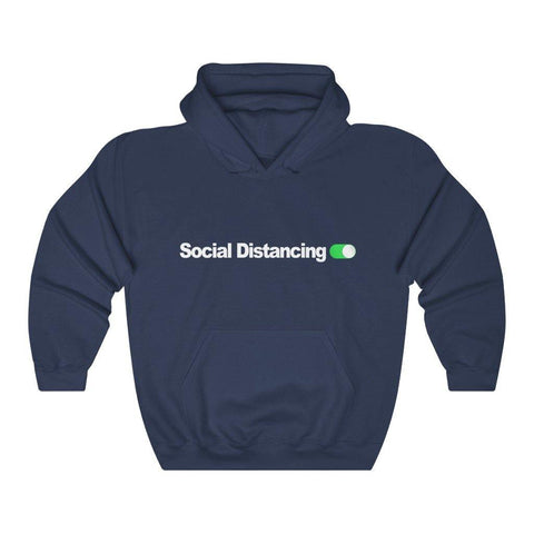 Social Distancing Hoodie Shirt Switched On Hooded Sweatshirt - Trump Save America Store 2024