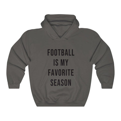 Football Is My Favorite Season Hooded Sweatshirt - Football shirts - Womens Football Hoodie - Fall Hoodies - Trump Save America Store 2024