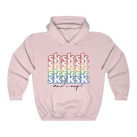 SKSKSK AND I OOP HOODIE - VSCO Girl  Shirt Hooded Sweatshirt - Trump Save America Store 2024