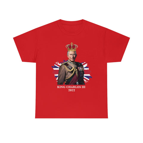 King Charles T Shirt, Royal Queen Elizabeth T-Shirt, King Charles III British Flag Souvenir Tee